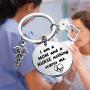 PENQI Nurse Mom Gift Jewelry I Am a Mom and A Nurse Nothing Scares Me Nursing Keychain Nurse Mom Gifts from Son Daughter