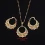 Ethiopian Jewelry Set Pendant Chain Earring Jewelry Eritrea Habesha Party African