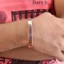 Copper Bracelets for Arthritis - for Men and Women 100% Copper with Powerful Therapy Magnets Effective and Natural Relief for Arthritis Set of 2(Hammered and Chain Inlay)