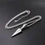 U7 Men Rock Hip Hop Jewelry Stainless Steel Cool Spear Point Arrowhead/Wolf Teeth Pendant Necklace, with Customize Engrave Service U7 Men Rock Hip Hop Jewelry Stainless Steel Cool Spear Point Arrowhead/Wolf Teeth Pendant Necklace, with Customize Engrave Service