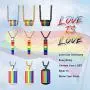 Bandmax Rainbow LGBT Gay Pride Pendant Necklace Bracelet Jewelry Personalized Metal Stainless Steel Parade Nylon Women Men Friendship,Love Necklace with 7.8inch/22inch Chain,18K Gold/Black Bandmax Rainbow LGBT Gay Pride Pendant Necklace Bracelet Jewelry Personalized Metal Stainless Steel Parade Nylon Women Men Friendship,Love Necklace with 7.8inch/22inch Chain,18K Gold/Black