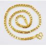 Mens Chain 23k 24k Thai Baht Yellow Gold Plated Filled Necklace Jewelry Women & Mens 26 inch 100 Grams