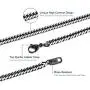 MOWOM Black Chain Necklace for Men Women Boy 316L Stainless Steel Water Resistent Big Thick Cuban Link Chains Plated & Brushed Finish Silver Color with Gift Box (4.6-6.5 MM Wide, 16-36 Inches Long) MOWOM Black Chain Necklace for Men Women Boy 316L Stainless Steel Water Resistent Big Thick Cuban Link Chains Plated & Brushed Finish Silver Color with Gift Box (4.6-6.5 MM Wide, 16-36 Inches Long)