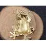 Alilang Czech Crystal Rhinestone Synthetic Emerald Golden Frog Fashion Jewelry Pin Brooch Alilang Czech Crystal Rhinestone Synthetic Emerald Golden Frog Fashion Jewelry Pin Brooch