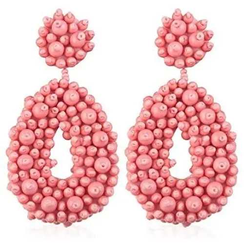 Beaded Earrings for Women Fashion Girls Teens, Drop Dangle Bohemian Accessories