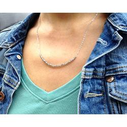 EFYTAL 25th Birthday Gifts for Women, Sterling Silver Necklace, 25 beads for 25 Year Old woman Jewelry Gift Idea