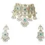 Finekraft Meena Kundan Bridal Wedding Designer Gold Plated Pearls Necklace Jewelry Set Finekraft Meena Kundan Bridal Wedding Designer Gold Plated Pearls Necklace Jewelry Set