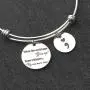 AKTAP Mental Health Awareness Bracelet Semicolon Inspirational Jewelry When The World Says Give Up Hope Whispers Try One More Time