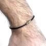 Lobo Verde Handmade Single Wrap Braided Leather Bracelet with Magnetic Copper Clasp