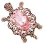 GYAYU Womens Crystal Big Turtle Pin Brooch Girl Animal Decorative Jewelry