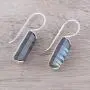 NOVICA Labradorite .925 Sterling Silver Drop Earrings, Beautiful Aurora NOVICA Labradorite .925 Sterling Silver Drop Earrings, Beautiful Aurora