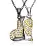 DESIMTION Love Heart Matching Necklaces for Couples,His and Her Gifts for Couples,Wedding Jewelry Set for Men Women DESIMTION Love Heart Matching Necklaces for Couples,His and Her Gifts for Couples,Wedding Jewelry Set for Men Women