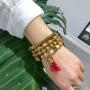 Baoqin Boho Beaded Bracelets for Women - Charm Stackable Multilayer Bracelets Gift for Women Girls Men