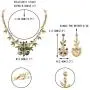 EVER FAITH Austrian Crystal Lovely Panda Bamboo Animal Plant Necklace Earrings Set EVER FAITH Austrian Crystal Lovely Panda Bamboo Animal Plant Necklace Earrings Set