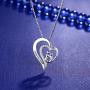 Milamiya I Love You Mom Heart Pendant Necklace, Gifts for mom, Mother-in-Law Necklace