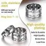 ChainsHouse Sturdy Cuban Link Chain Ring for Men Women, Black/18K Real Gold Plated, 316L Stainless Steel Band Rings, Size 5 to 12, Custom Available, with Gift Box ChainsHouse Sturdy Cuban Link Chain Ring for Men Women, Black/18K Real Gold Plated, 316L Stainless Steel Band Rings, Size 5 to 12, Custom Available, with Gift Box