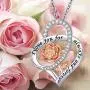 Rose Flower Necklaces S925 Sterling Silver Love Gifts for Girlfriend Wife Rose Jewelry Anniversary Valentines Day Birthday Gifts for Mom Rose Flower Necklaces S925 Sterling Silver Love Gifts for Girlfriend Wife Rose Jewelry Anniversary Valentines Day Birthday Gifts for Mom