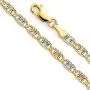 14k REAL Tri Color Gold Solid 3mm Star/Edge Diamond Cut Chain Necklace with Lobster Claw Clasp 14k REAL Tri Color Gold Solid 3mm Star/Edge Diamond Cut Chain Necklace with Lobster Claw Clasp