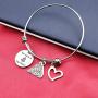 Funny Pizza Bracelet You Have a Pizza My Heart Pizza Food Lover Jewelry Pizza Gift for Wife Girlfriend（have pizza heart BR）