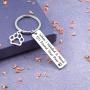 Eigso Paw Print Keychain When I Needed A Hand I Found Your Paw Jewelry Dog Lovers(Found Your paw KR)