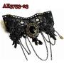 Halloween Costumes Jewelry for Women - Black Lace Choker Necklace Gothic Jewelry Accessories, Vampire Choker Necklace Costume for Teen Girls AE3753-23