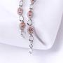 ATTA GEMS Women 925 Sterling Silver Bracelets Luxury Oval Cut 3mmx5mm Gemstone Jewelry Hand Chain for Party Birthday Gifts
