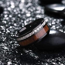 King Will Classic 6mm/8mm Titanium Stainless Steel Ring Wedding Band for Men Women Engagement Ring Comfort Fit