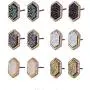 Lullabb 6 Pairs Women Crystal Druse Stud Earrings Hypoallergenic Geometry Shiny Druzy Ear-ring Men boys Fashion Jewelry for girls Lullabb 6 Pairs Women Crystal Druse Stud Earrings Hypoallergenic Geometry Shiny Druzy Ear-ring Men boys Fashion Jewelry for girls