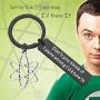 KEYCHIN The Big Bang Theory TV Show Jewellery Dont You Think If I were Wrong Id Know It Keychain with Linear Atom TBBT Fans Gifts