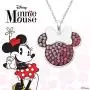 Disney Womens Jewelry Minnie Mouse Silver Plated Multi Pink Crystal Pendant, 18'' Disney Womens Jewelry Minnie Mouse Silver Plated Multi Pink Crystal Pendant, 18''
