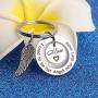 WUSUANED Memorial Jewelry I Used to Be His/Her Angel Bracelet in Memory of Loved One Dad Mom Sympathy Gift