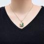 constantlife Cremation Jewelry Memorial Urn Necklace for Ashes Lucky Four-Leaf Clover Design Stainless Steel Pendant Keepsake