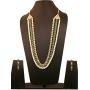 Touchstone Indian Bollywood Handcrafted Traditional Royal Mughal Kundan Polki Meenakari Enamel Colorful Wedding Designer Jewelry Long Necklace Set in Gold and Silver Tone for Women.