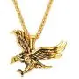 U7 Men Stainless Steel/18K Gold Plated Chain Cool King of The Sky Hawk Eagle Pendant Necklace U7 Men Stainless Steel/18K Gold Plated Chain Cool King of The Sky Hawk Eagle Pendant Necklace