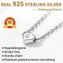 ChicSilver 925 Sterling Silver Heart Initial Necklaces for Women Girls-Dainty Personalized Heart Pendant Letter Alphabet Necklace for Women Teen Girls(with Gift Box)