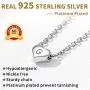 ChicSilver 925 Sterling Silver Heart Initial Necklaces for Women Girls-Dainty Personalized Heart Pendant Letter Alphabet Necklace for Women Teen Girls(with Gift Box)
