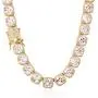 TRIPOD JEWELRY 10mm Tennis Chain for Men Cluster Lab Diamond Iced Out Necklace,18K Gold/ White Gold/ Rose Gold Plated Choker Necklaces for Women with Full Iced Clasp TRIPOD JEWELRY 10mm Tennis Chain for Men Cluster Lab Diamond Iced Out Necklace,18K Gold/ White Gold/ Rose Gold Plated Choker Necklaces for Women with Full Iced Clasp