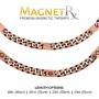 MagnetRX® Copper Magnetic Therapy Necklace - Copper Magnetic Necklace for Pain Relief and Healing - 99.9% Pure Copper Curb Chain Necklace with Magnets (22.0 Inches)