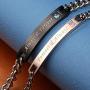 Jemant Couples Bracelets for Him Her Set King Queen Black Engraving Pink Stainless Steel Simple Promise Matching Relationship Bracelets for Couples Husband Wife Gf Bf V Day Gifts