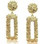 Premium Fashion Jewelry Rhinestone Geometric Drop Dangle Earrings for Women Elegant Vintage
