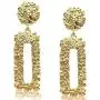 Premium Fashion Jewelry Rhinestone Geometric Drop Dangle Earrings for Women Elegant Vintage