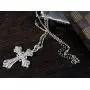 Alilang Silvery Tone Religious Cross Pendant Necklace w/Aquamarine Blue Or Clear Crystal Rhinestones Alilang Silvery Tone Religious Cross Pendant Necklace w/Aquamarine Blue Or Clear Crystal Rhinestones