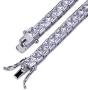 JINAO 1 Row AAA All Iced Out Tennis Bling 4-6mm Square Cut Lab Simulated Diamond Bracelet 8'' 7