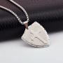 Starmond Shield Armor of God Ephesians 6:16-17,Faith Cross Stainless Steel Pendant Necklace,Mens Cross Pendant Jewelry Necklace 24'' Chain