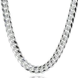 Sterling Silver 5mm Miami Cuban Curb Link Chain Necklace for Men Women