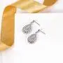 EVER FAITH 925 Sterling Silver Elegant Pave CZ Hollow-out Gastby Inspired Chandelier Earrings Clear EVER FAITH 925 Sterling Silver Elegant Pave CZ Hollow-out Gastby Inspired Chandelier Earrings Clear