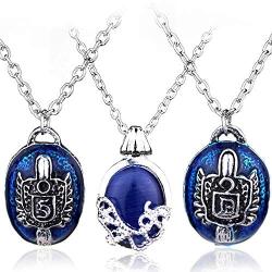 Mochun 3 Pieces The Vampire Diaries Katherine Elena, Stefan, Damons Necklace Pendant Charm Jewelry for Boys Girls