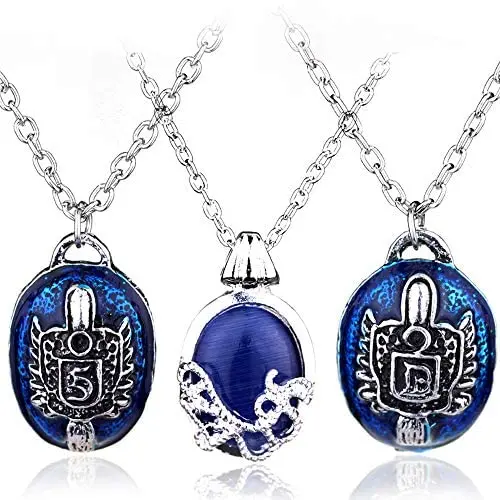 Mochun 3 Pieces The Vampire Diaries Katherine Elena, Stefan, Damons Necklace Pendant Charm Jewelry for Boys Girls Mochun 3 Pieces The Vampire Diaries Katherine Elena, Stefan, Damons Necklace Pendant Charm Jewelry for Boys Girls