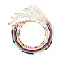 Denifery Rainbow Choker Necklace Rainbow Seed Bead Necklace Cute Necklace Beaded Necklace Beach Necklace for Women for Teen Girls (Style 3)