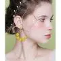 DAMLENG Handmade Multicolor Beaded Dangle Drop Earrings Long Hollow Boho Beaded Flower Hoop Earrings for Women Girls Charm Unique Nation Jewelry
